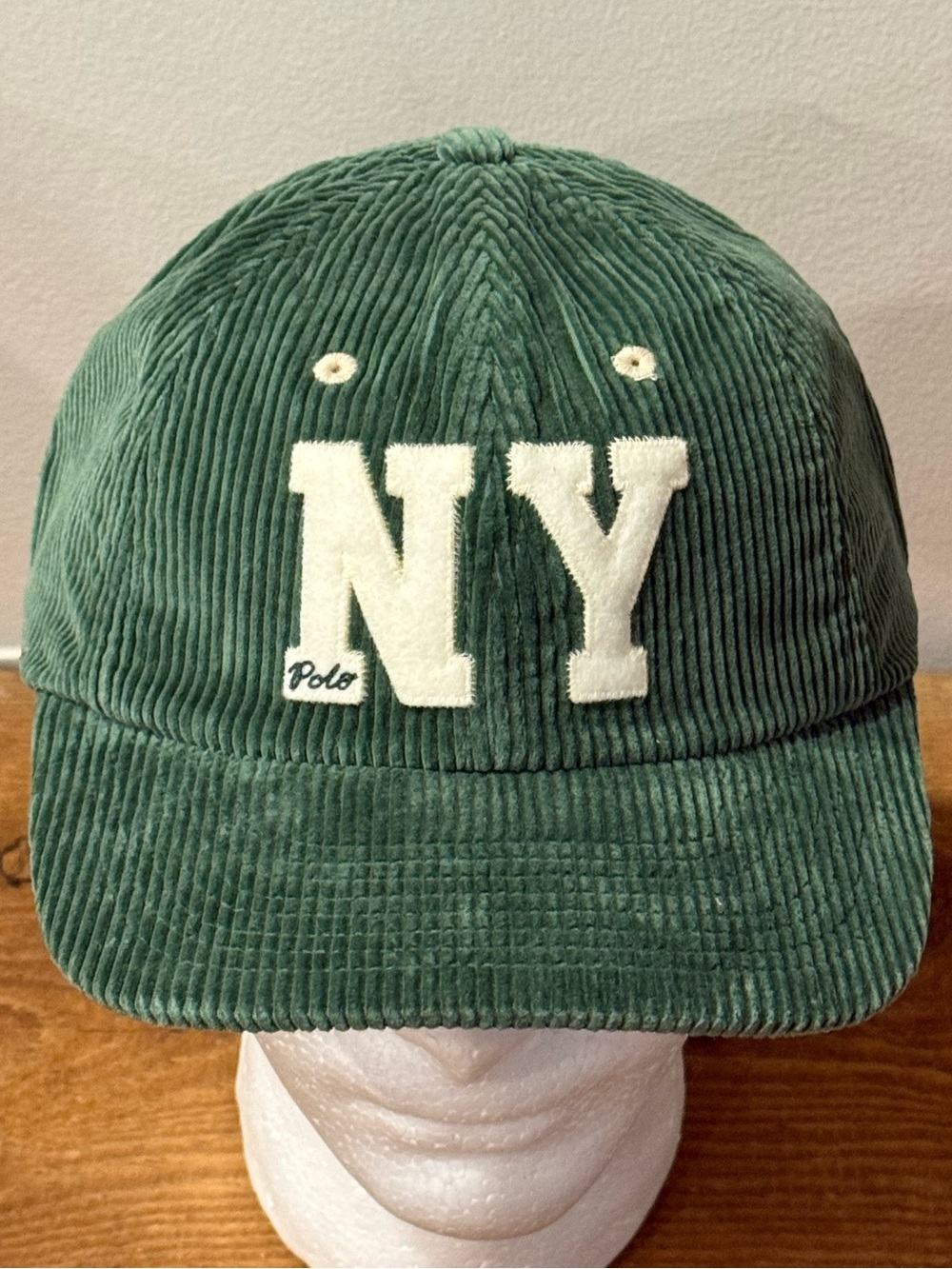 NWTs Ralph Lauren Polo Corduroy Ball Cap NY New York NYC Strap Back Hat OSFA
